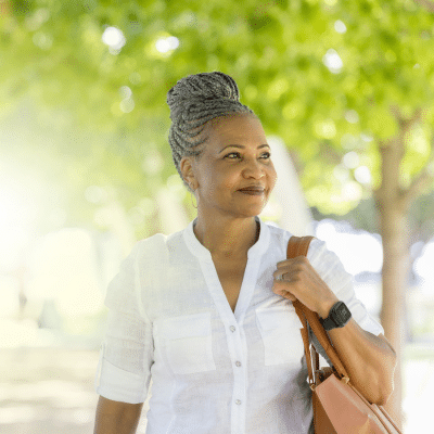 Woman Wearing Smartwatch
